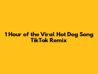 1 Hour of the Viral Hot Dog Song TikTok Remix