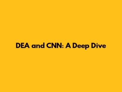 DEA and CNN: A Deep Dive