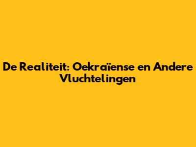 De Realiteit: Oekraïense en Andere Vluchtelingen