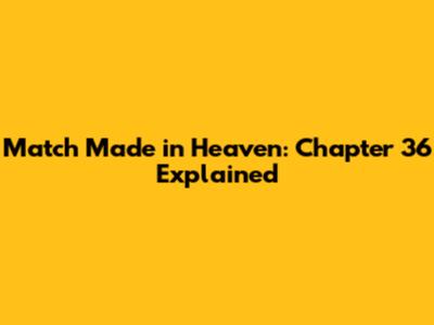 Match Made in Heaven: Chapter 36 Explained