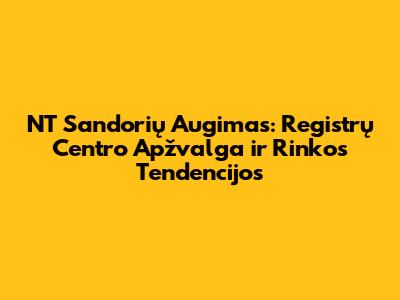 NT Sandorių Augimas: Registrų Centro Apžvalga ir Rinkos Tendencijos