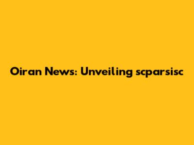 Oiran News: Unveiling scparsisc