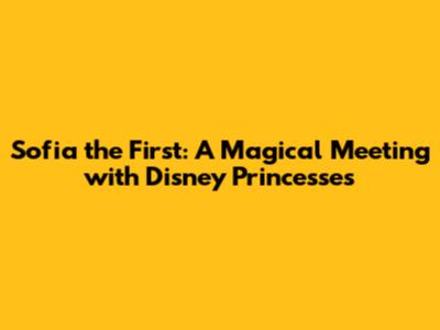 Sofia the First: A Magical Meeting with Disney Princesses