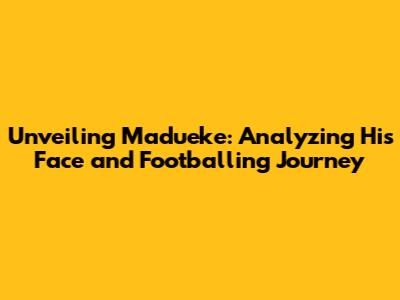 Unveiling Madueke: Analyzing His Face and Footballing Journey